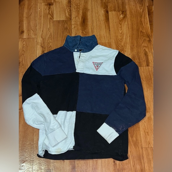 Guess Other - Guess color block polo mens sz small